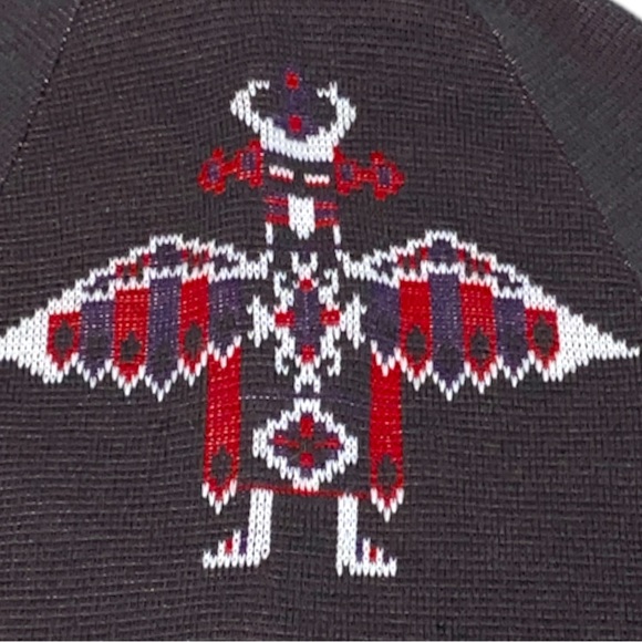 Vintage 1960’s Hopi Kachina Tribal Patterned Poncho - Picture 5 of 9